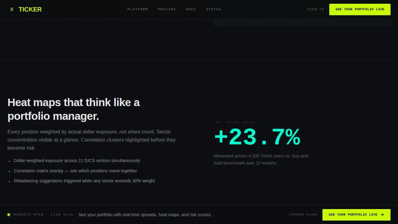 Financial Services Digital Presence Portfolio Website Template
