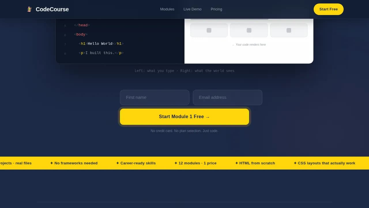 Online Skill Courses Careers Website Template