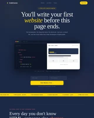 Online Skill Courses Careers Website Template