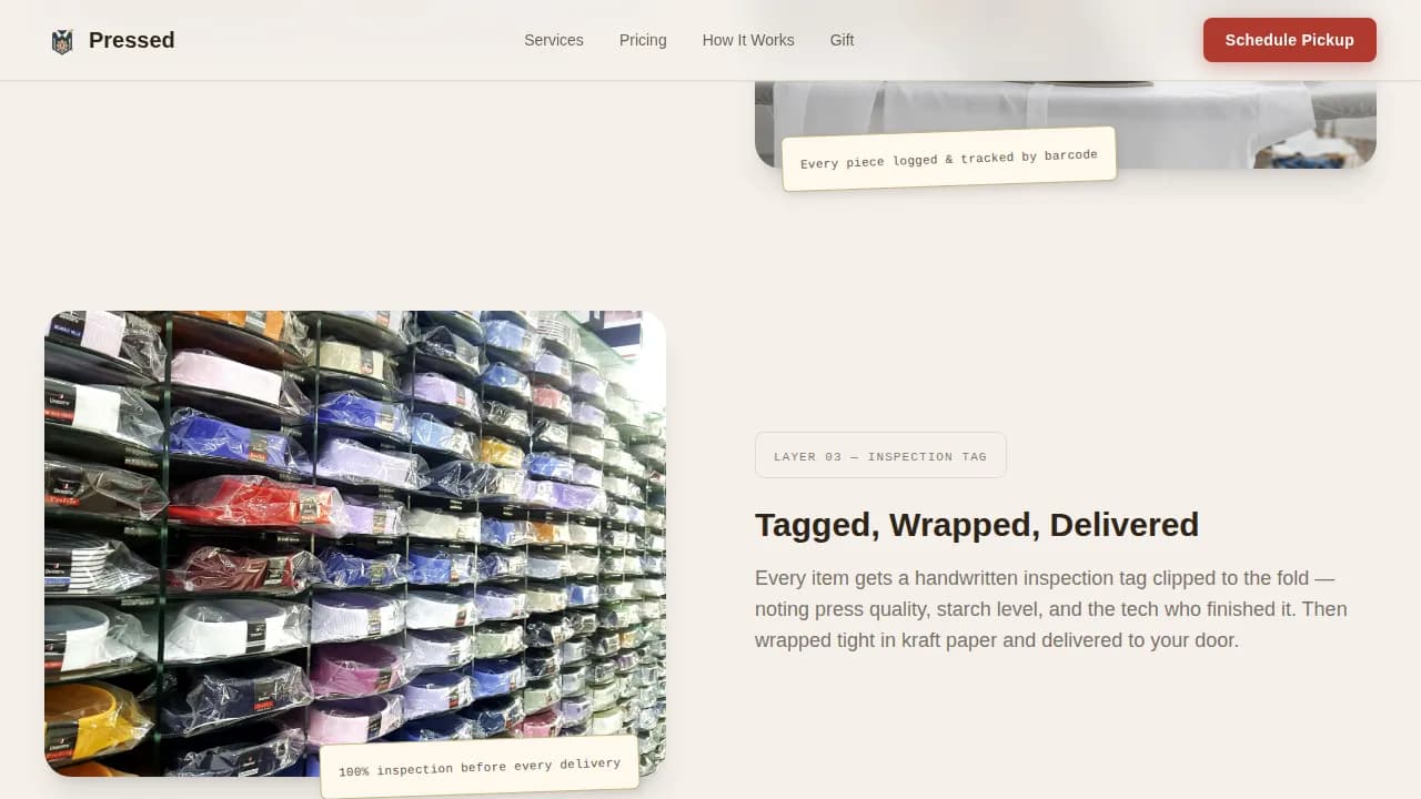 Veteran-Owned Business Booking Website Template