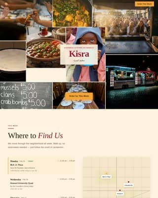 Sudanese Cuisine Booking Website Template