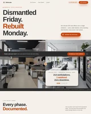 Moving & Relocation Booking Website Template
