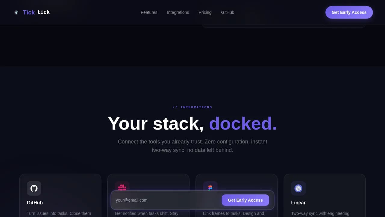 Micro-SaaS & Developer Tools Professional Website Template