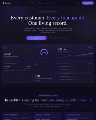 Banking Vertical SaaS Professional Website Template