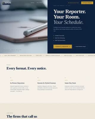 Notary & Legal Support Booking Website Template