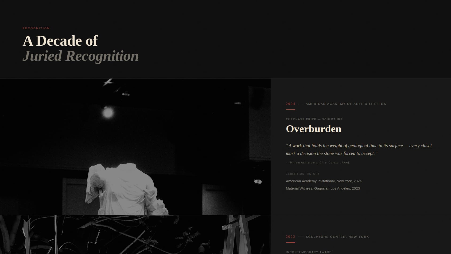 Sculptor Portfolio Directory Website Template