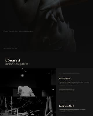 Sculptor Portfolio Directory Website Template
