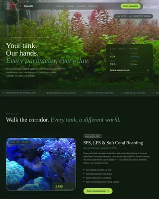 Aquacare — Expert Aquatic Boarding Landing Page Template