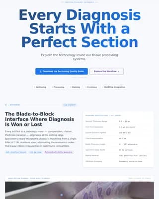 Analyze — Diagnostic Laboratory Equipment Landing Page Template