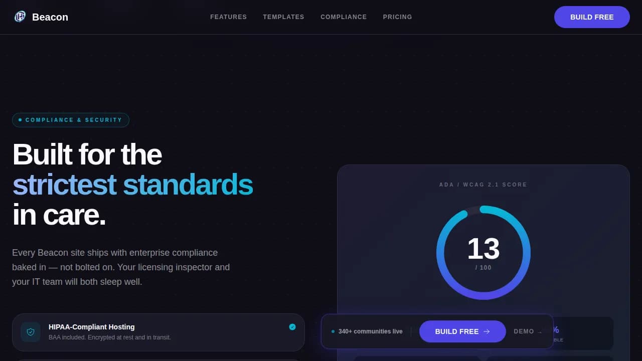 Illuminate — Geriatric Care Platform Landing Page Template