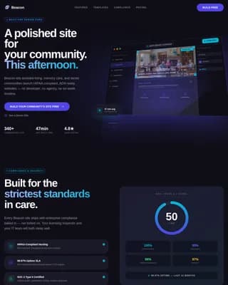 Senior Care Software & SaaS Reviews Website Template