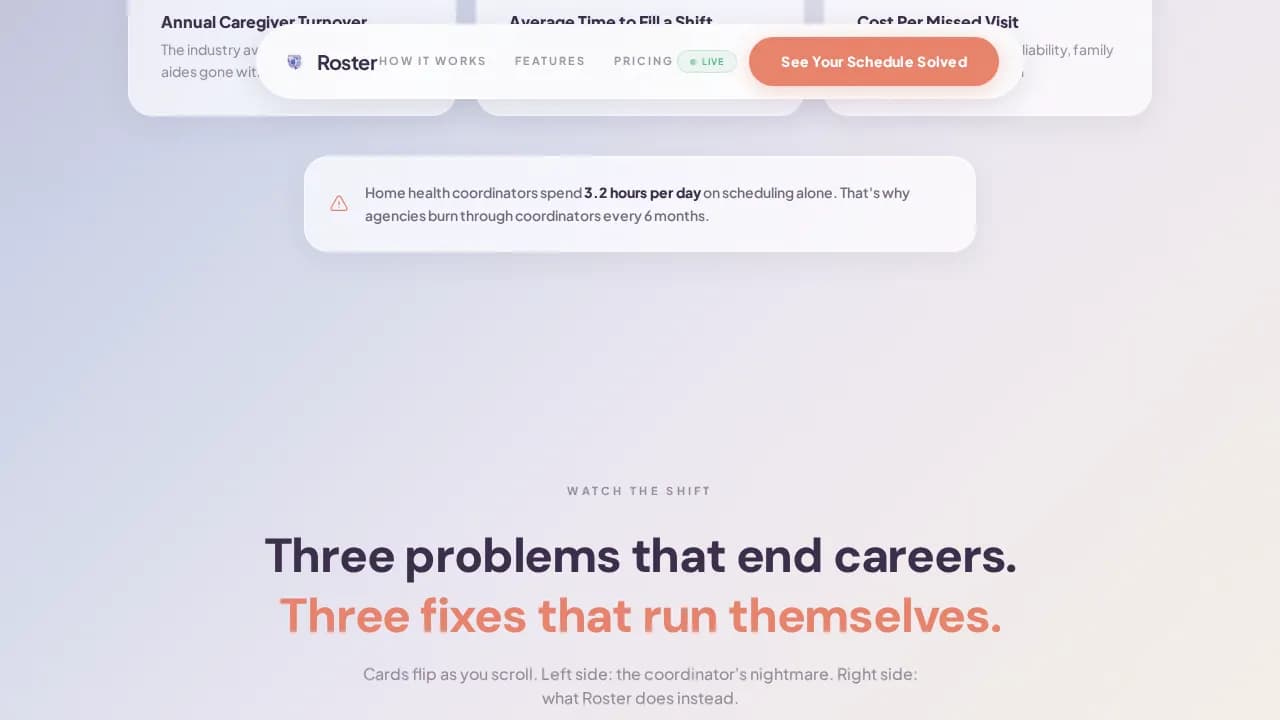 AI for Senior Care Professional Website Template
