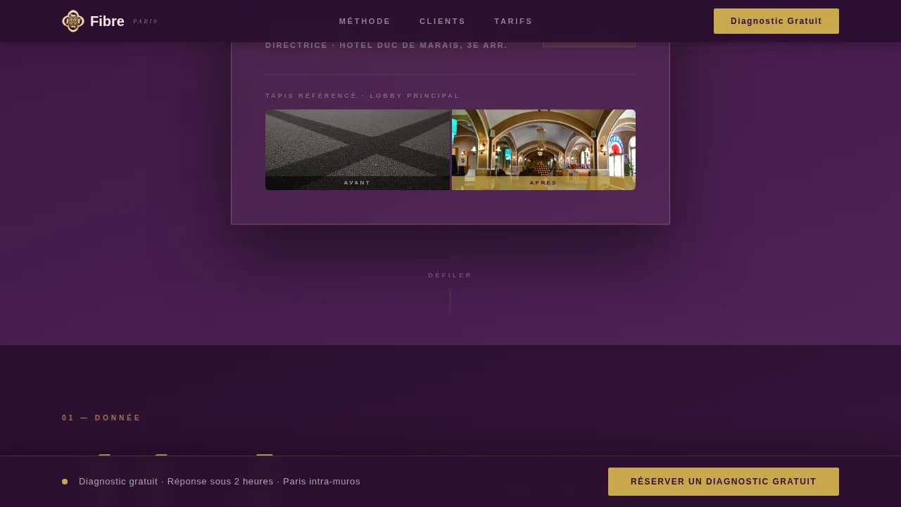 Paris Local Booking Website Template