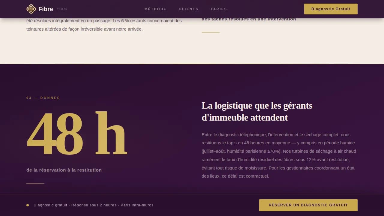 Paris Local Booking Website Template