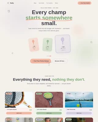 Kids Tennis Professional Website Template