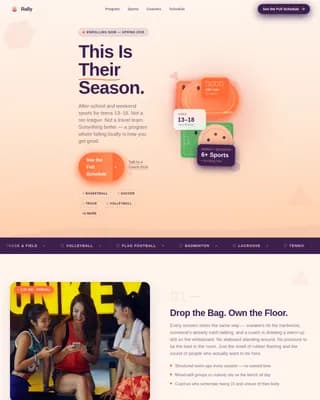 Teen (13-18) Products & Professional Website Template