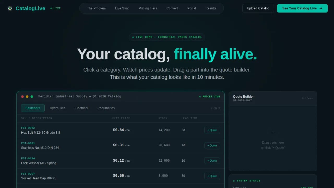 Manufacturing Digital Presence Directory Website Template
