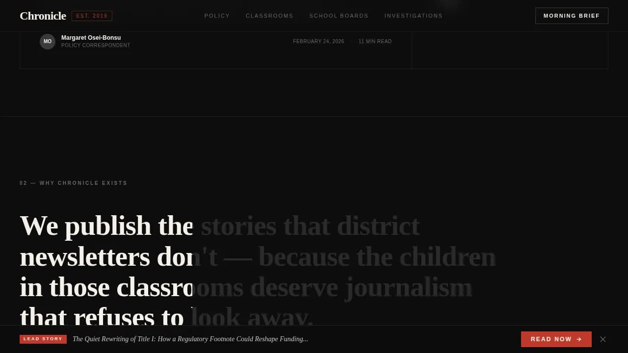 Education Blog & Media Education Website Template