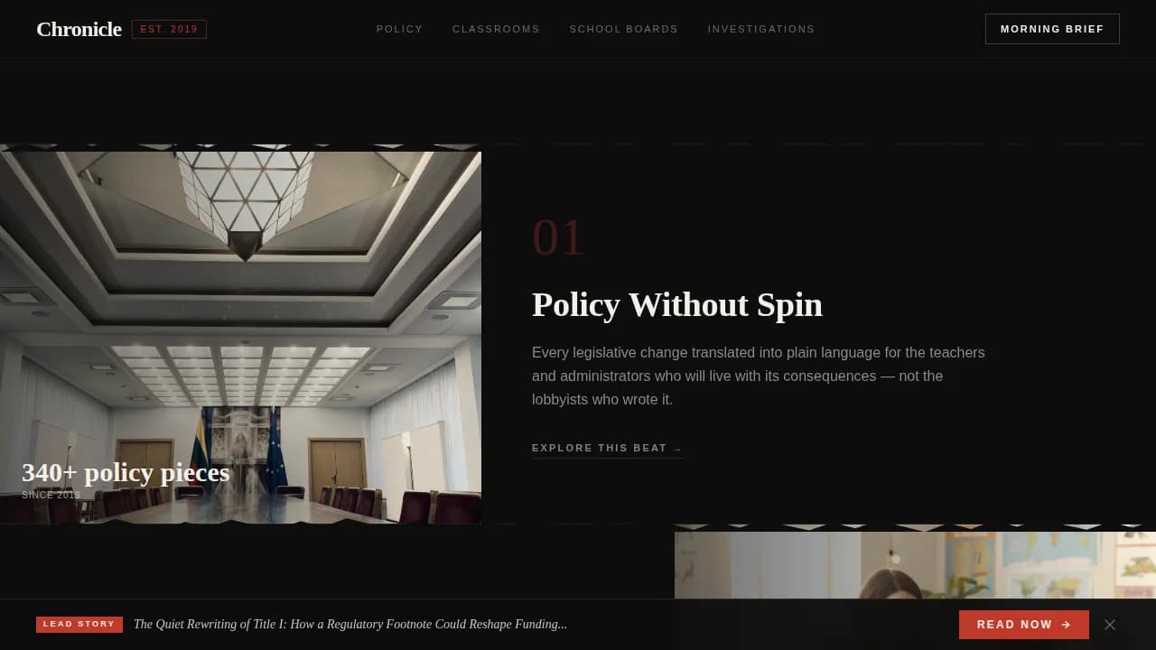 Education Blog & Media Education Website Template