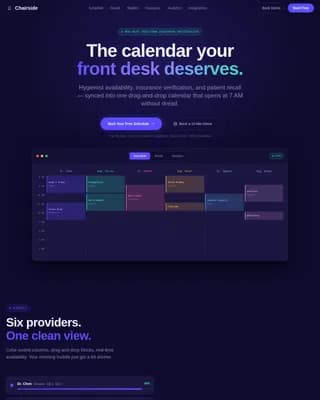 Dental Software & SaaS Booking Website Template