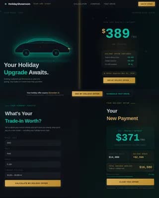 Auto Dealer Email Marketing Booking Website Template