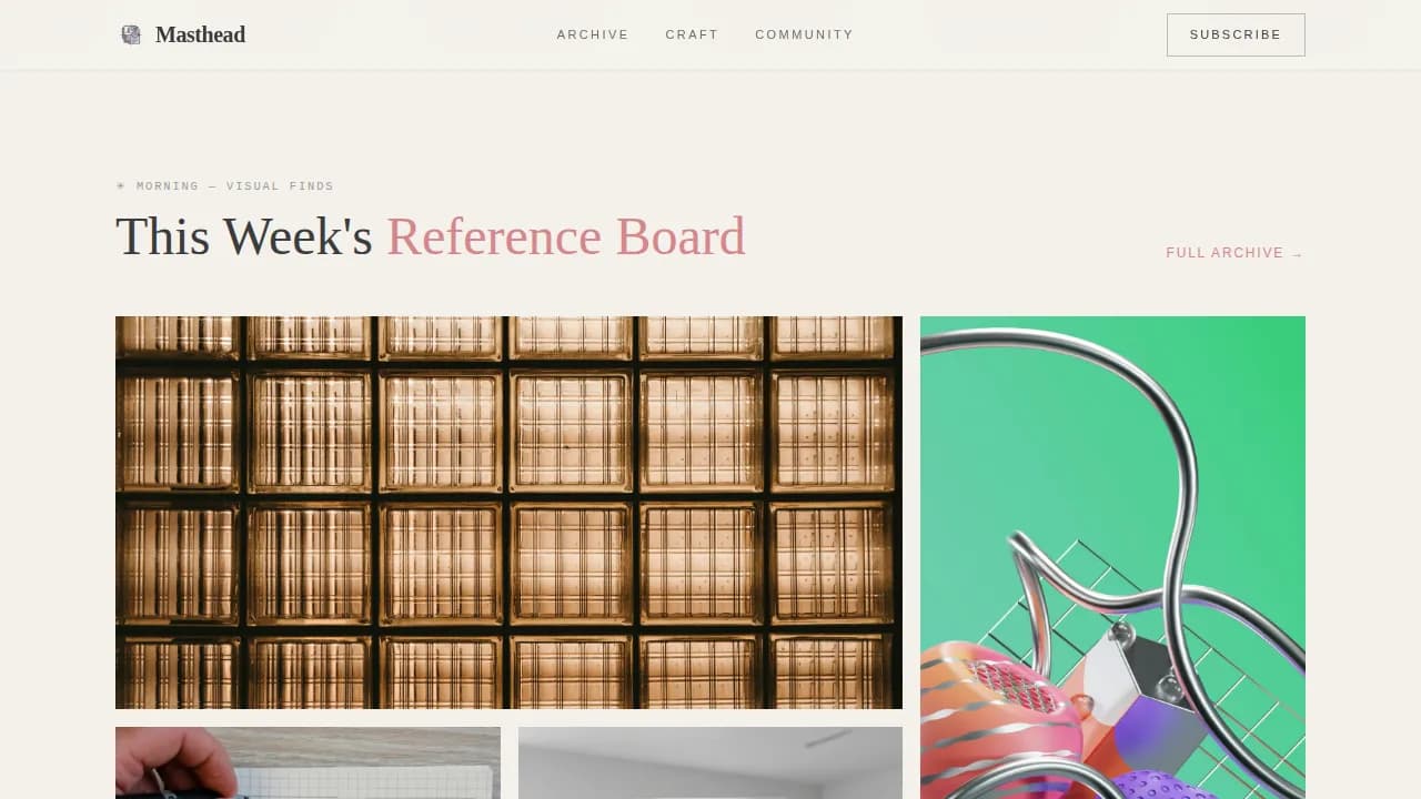 Art & Design Blog Blog Website Template