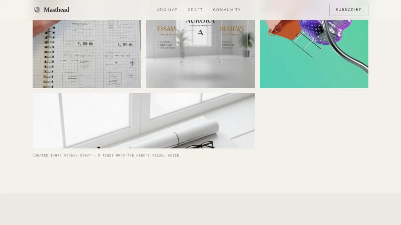 Art & Design Blog Blog Website Template