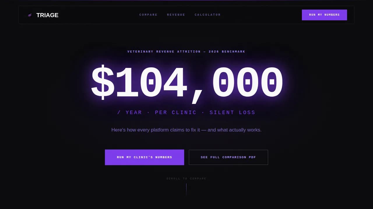 Recover — Smart Veterinary Billing Landing Page Template