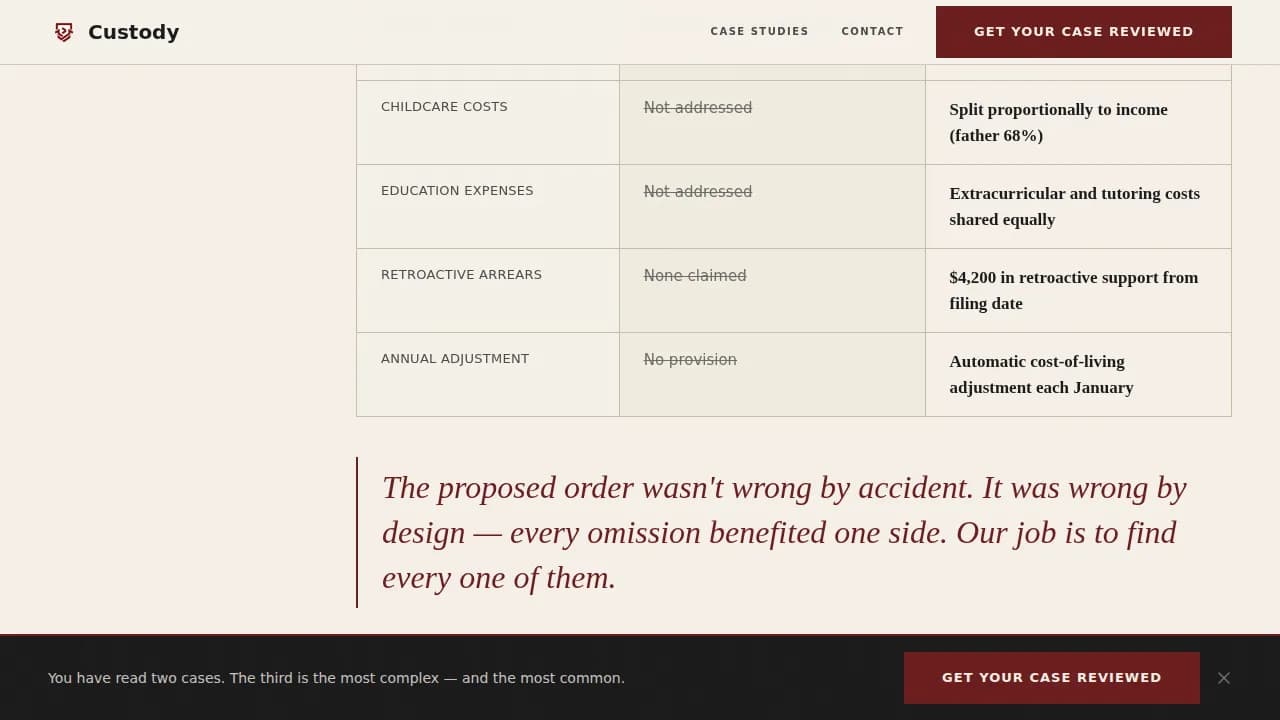 Advocate — Results Family Lawyer Landing Page Template
