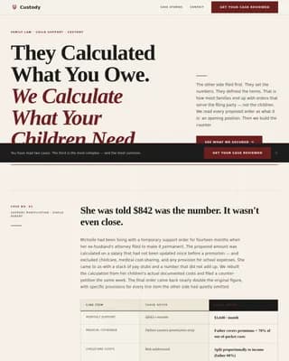 Advocate — Results Family Lawyer Landing Page Template