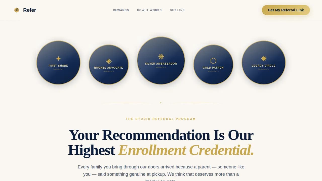 Art School Marketing FAQ Website Template