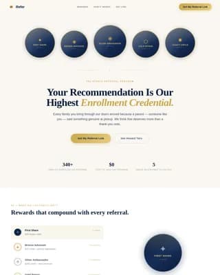 Art School Marketing FAQ Website Template