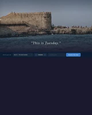 Voyage — Immersive Greek Travel Landing Page Template