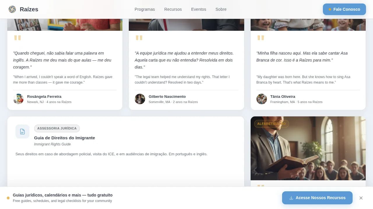 Razes - Civic Community Resource Landing Page Template