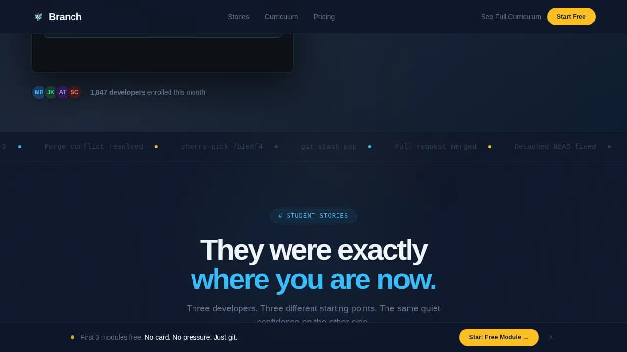 Fork — Advanced Version Control Platform Landing Page Template