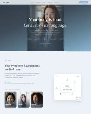 Vitality — Innovative Chronic Wellness Landing Page Template