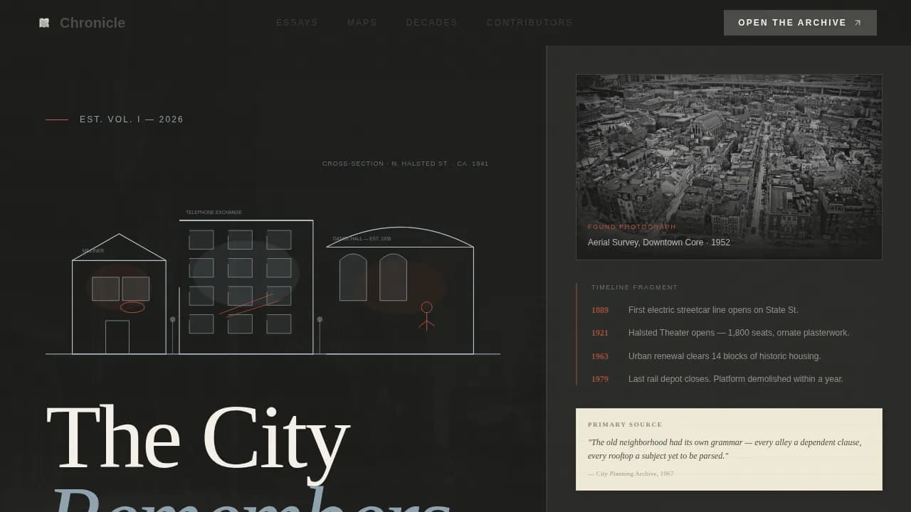 Heritage — Vivid Regional Heritage Landing Page Template