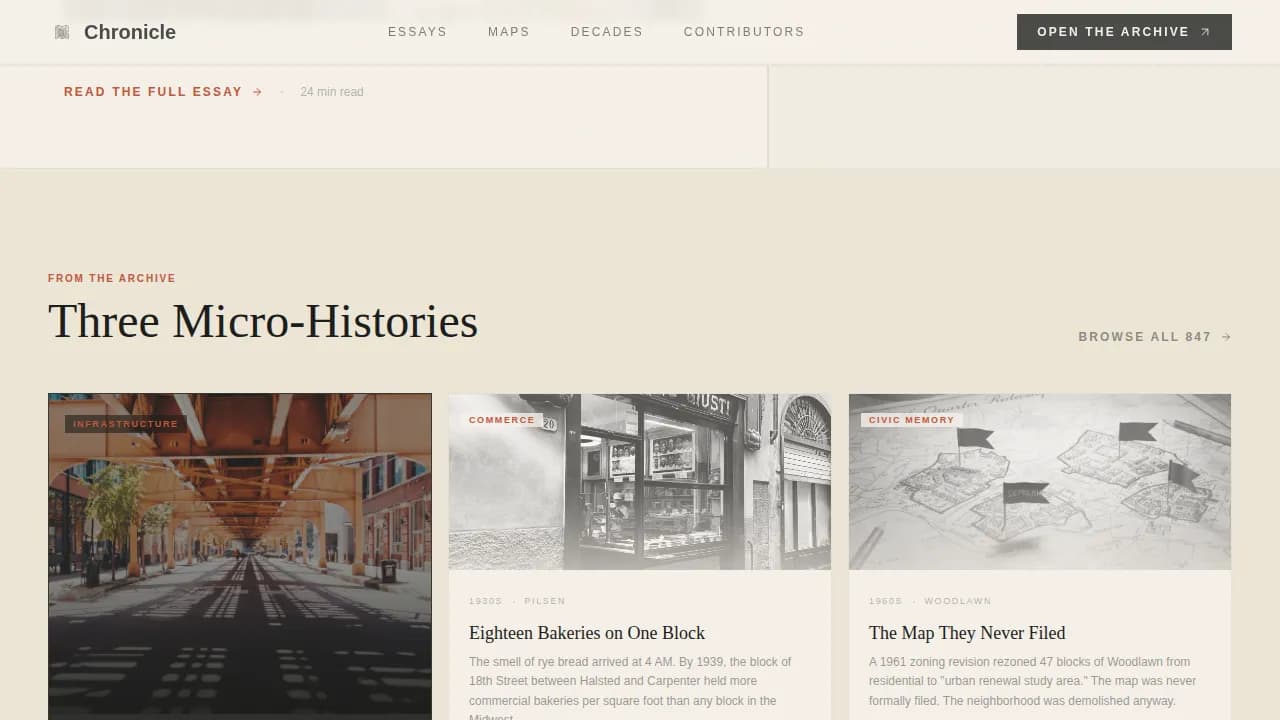 Heritage — Vivid Regional Heritage Landing Page Template