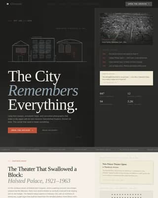 Heritage — Vivid Regional Heritage Landing Page Template