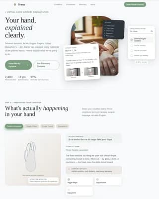 Precision — Expert Surgical Booking Landing Page Template