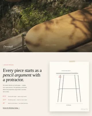 Craft — Bespoke Upholstered Furniture Landing Page Template