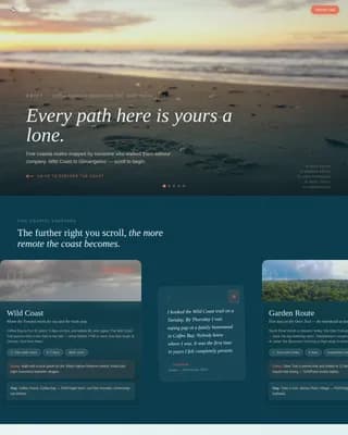 South Africa Travel Professional Website Template