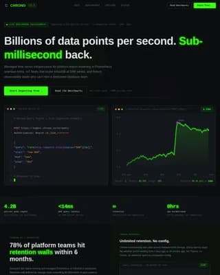 Tempus — Advanced Analytics Platform Landing Page Template