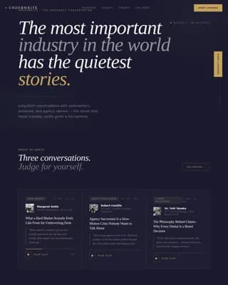 Underline — Refined Insurance Insights Landing Page Template