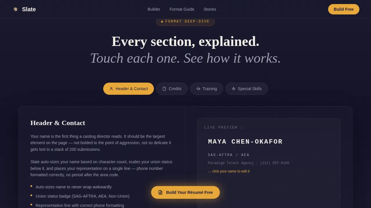 Narrative — Immersive Performance Landing Page Template