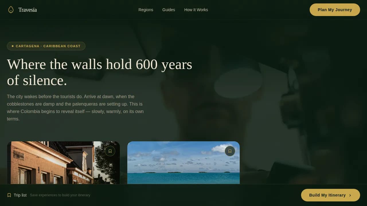 Journey — Experiential Travel Platform Landing Page Template