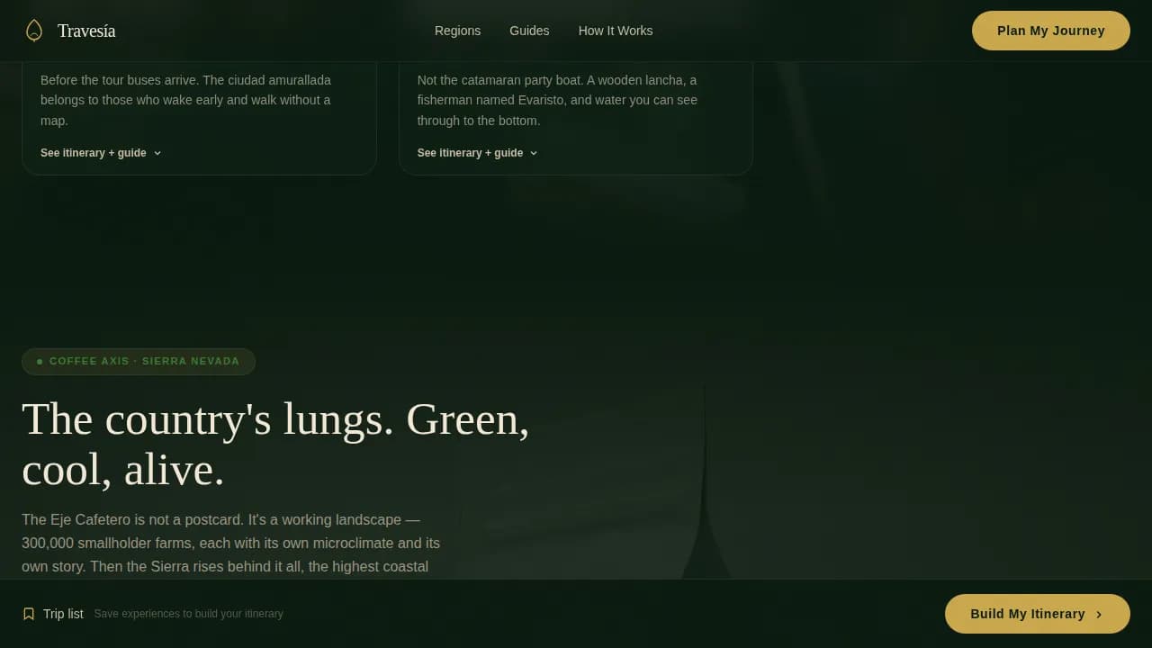Journey — Experiential Travel Platform Landing Page Template