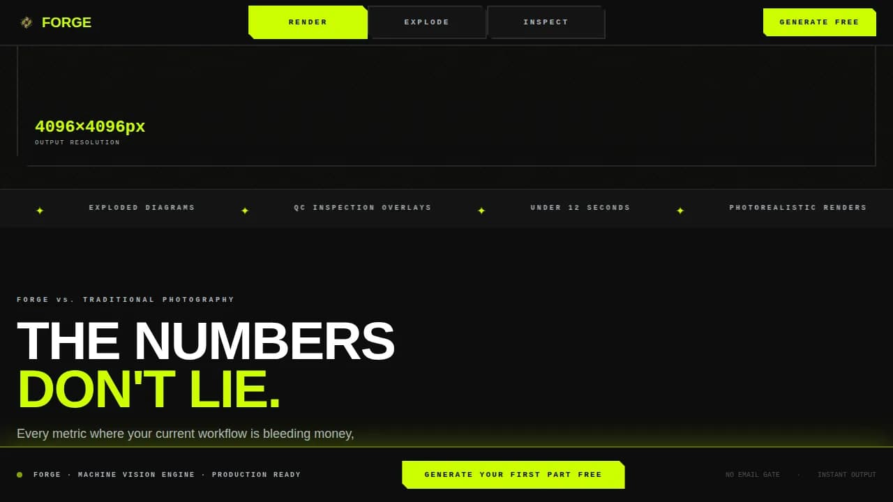 Manufacture — Cutting-Edge AI Design Landing Page Template