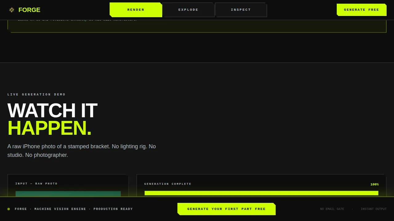 Manufacture — Cutting-Edge AI Design Landing Page Template
