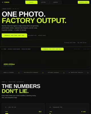 Manufacture — Cutting-Edge AI Design Landing Page Template